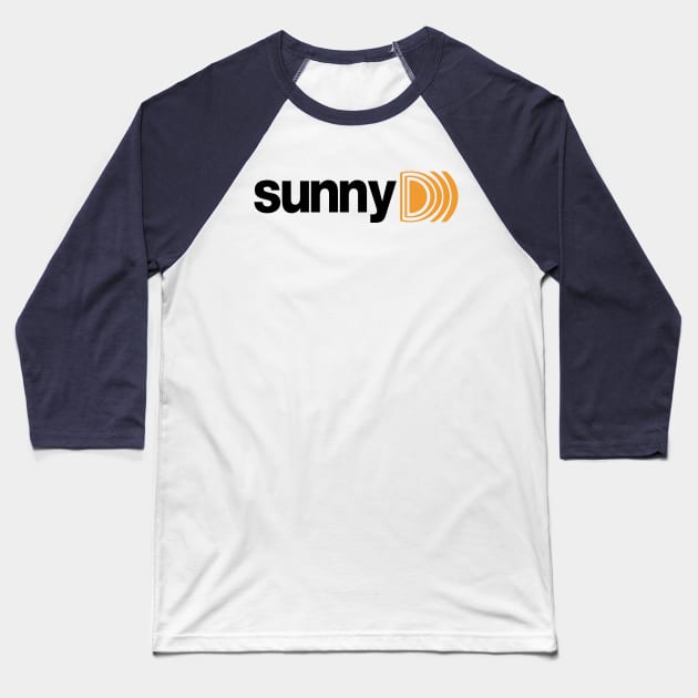 Sunn O))) / Sunny D Parody (Black Text) Baseball T-Shirt by camerabob1